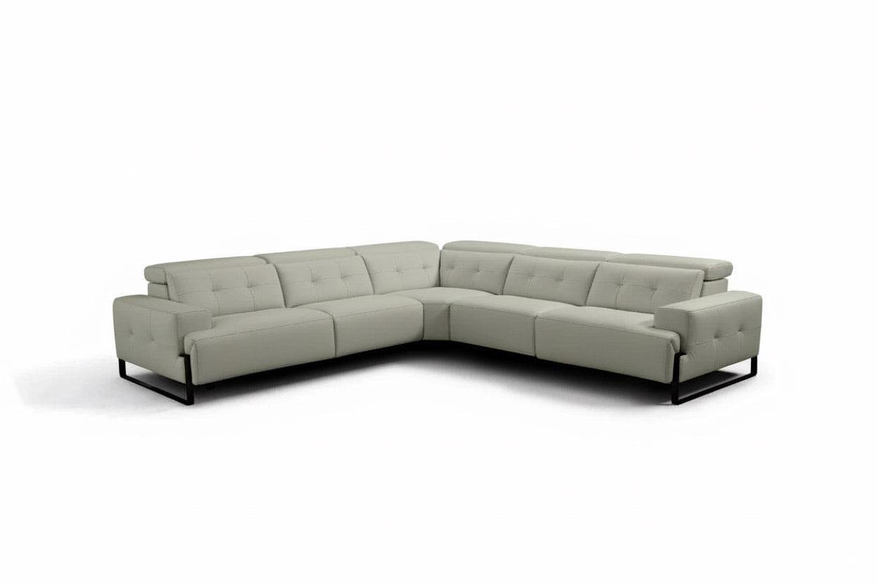 Incanto Italian Attitude Couches & Sofa i772 Reclining Sectional Sofa in Beige Smoke | Incanto