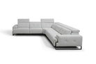Incanto Italian Attitude Couches & Sofa i772 Reclining Sectional Sofa in White | Incanto