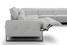 Incanto Italian Attitude Couches & Sofa i772 Reclining Sectional Sofa in White | Incanto