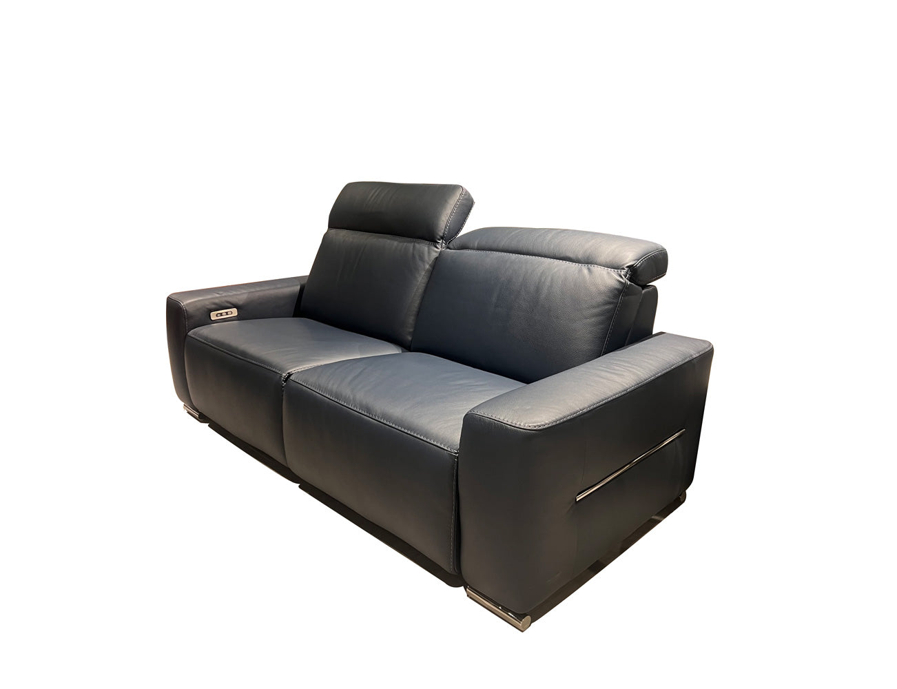 i790 Reclining Leather Sofa in Blue | Incanto – ItalMod Furniture