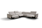 Incanto Italian Attitude Couches & Sofa i845 Reclining Sectional in Light Grey | Incanto