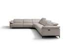 Incanto Italian Attitude Couches & Sofa i845 Reclining Sectional in Light Grey | Incanto