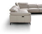 Incanto Italian Attitude Couches & Sofa i845 Reclining Sectional in Light Grey | Incanto