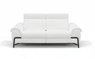 Incanto Italian Attitude Couches & Sofa i917 Leather Sofa Recliner in White | Incanto