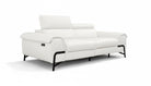 Incanto Italian Attitude Couches & Sofa i917 Leather Sofa Recliner in White | Incanto