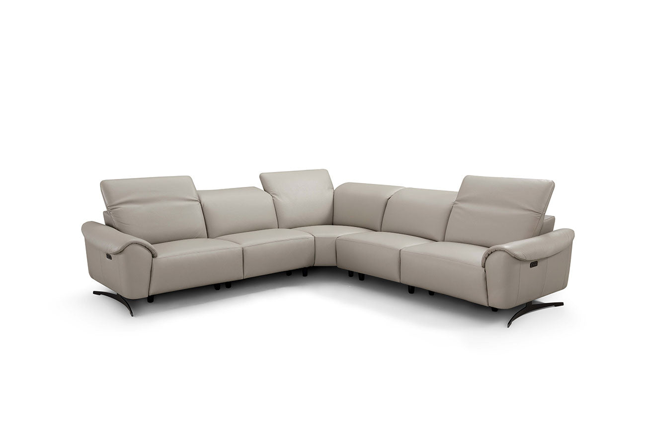 Incanto Italian Attitude Couches & Sofa i948 Reclining Sectional Sofa in taupe | Incanto