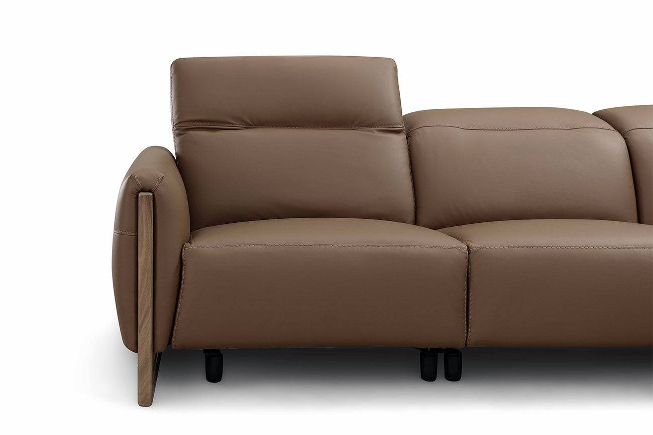 i952 Reclining Sectional in Light Grey | Incanto – ItalMod Furniture