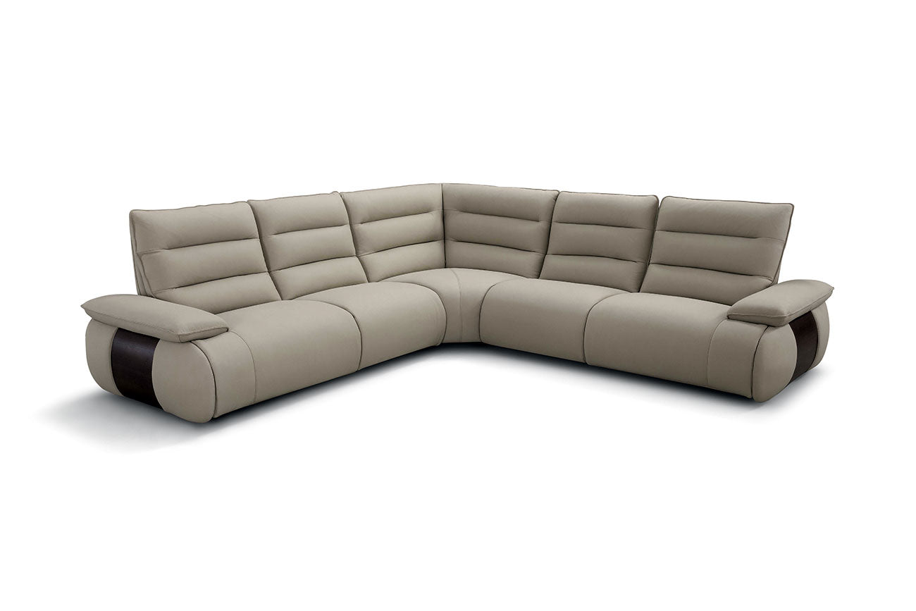 Incanto Italian Attitude Couches & Sofa i954 Reclining Sectional in Light Grey | Incanto