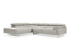 Incanto Italian Attitude Couches & Sofa Left Hand Facing Chaise i794 Sectional in Light Grey | Incanto