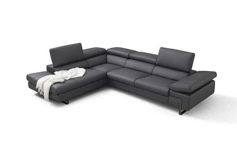 Incanto Italian Attitude Couches & Sofa Left Hand Facing Incanto I716 Sectional Sofa in Grey