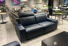 Incanto Italian Attitude Loveseat i790 Reclining Leather Loveseat in Blue | Incanto