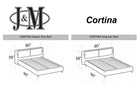 J and M Furniture Bed Cortina Premium Bed