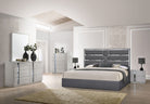 J and M Furniture Bed Da Vinci Bed in Charcoal