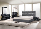 J and M Furniture Bed Degas Bed in Charcoal | J&M Furniture