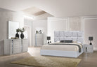 J and M Furniture Bed Degas Bed in Silver Grey