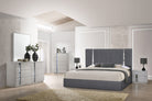 J and M Furniture Bed Matissee Bed in Charcoal