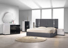 J and M Furniture Bed Matissee Bed in Charcoal