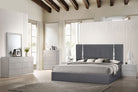 J and M Furniture Bed Matissee Bed in Charcoal