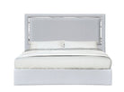 J and M Furniture Bed Monet Bed in Silver Grey