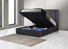 J and M Furniture Bed Nara Storage Bed in Dark Brown | J&M Furniture