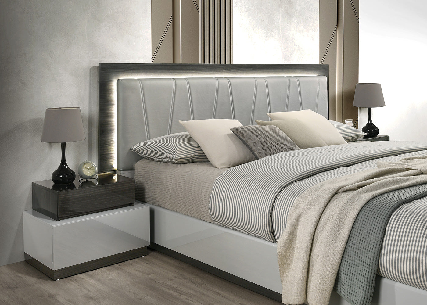 J and M Furniture Bedroom Sets Cube Modern Bed | J&M Furniture