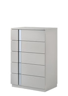J and M Furniture Bedroom Sets Palermo Modern Bed in Grey | J&M Furniture