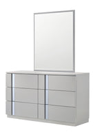 J and M Furniture Bedroom Sets Palermo Modern Bed in Grey | J&M Furniture