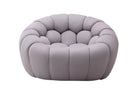 J and M Furniture Chair 1 Chair Fantasy Fabric Chair in Grey