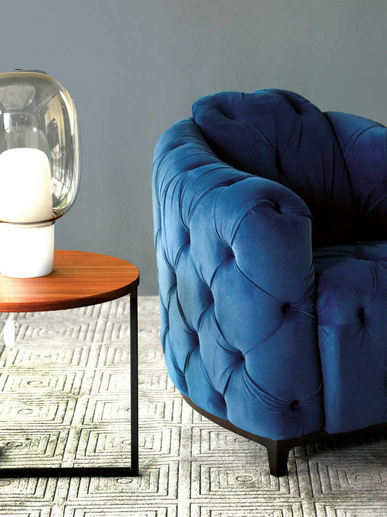 J and M Furniture Chair Deliziosa  Armchair in  Blue | J&M Furniture