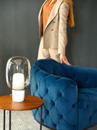 J and M Furniture Chair Deliziosa  Armchair in  Blue | J&M Furniture