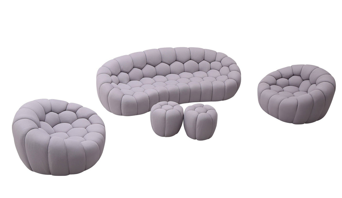 J and M Furniture Chair Fantasy Fabric Chair in Grey