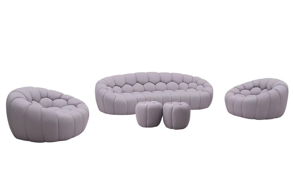 J and M Furniture Chair Fantasy Fabric Chair in Grey
