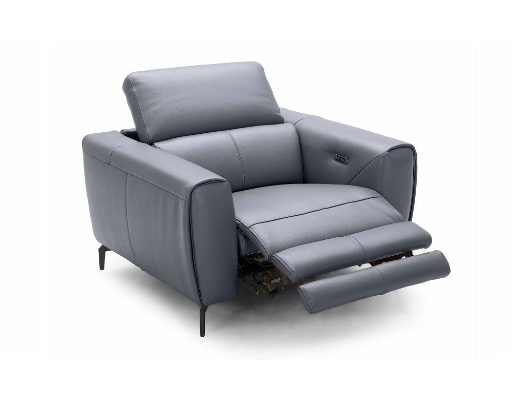 J and M Furniture Chair Lorenzo Motion Chair in Blue-Grey (K) | J&M Furniture