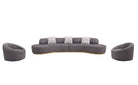 J and M Furniture Chair Moon Fabric Chair in Dark Grey | J&M Furniture