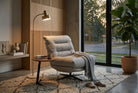J and M Furniture Chair Nest Swivel Chair in Light Grey | J&M Furniture