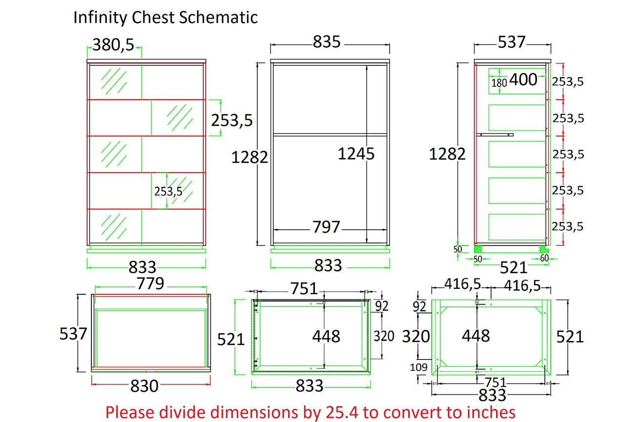 J and M Furniture Chest Infinity Chest