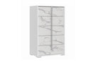 J and M Furniture Chest Sonia White Chest