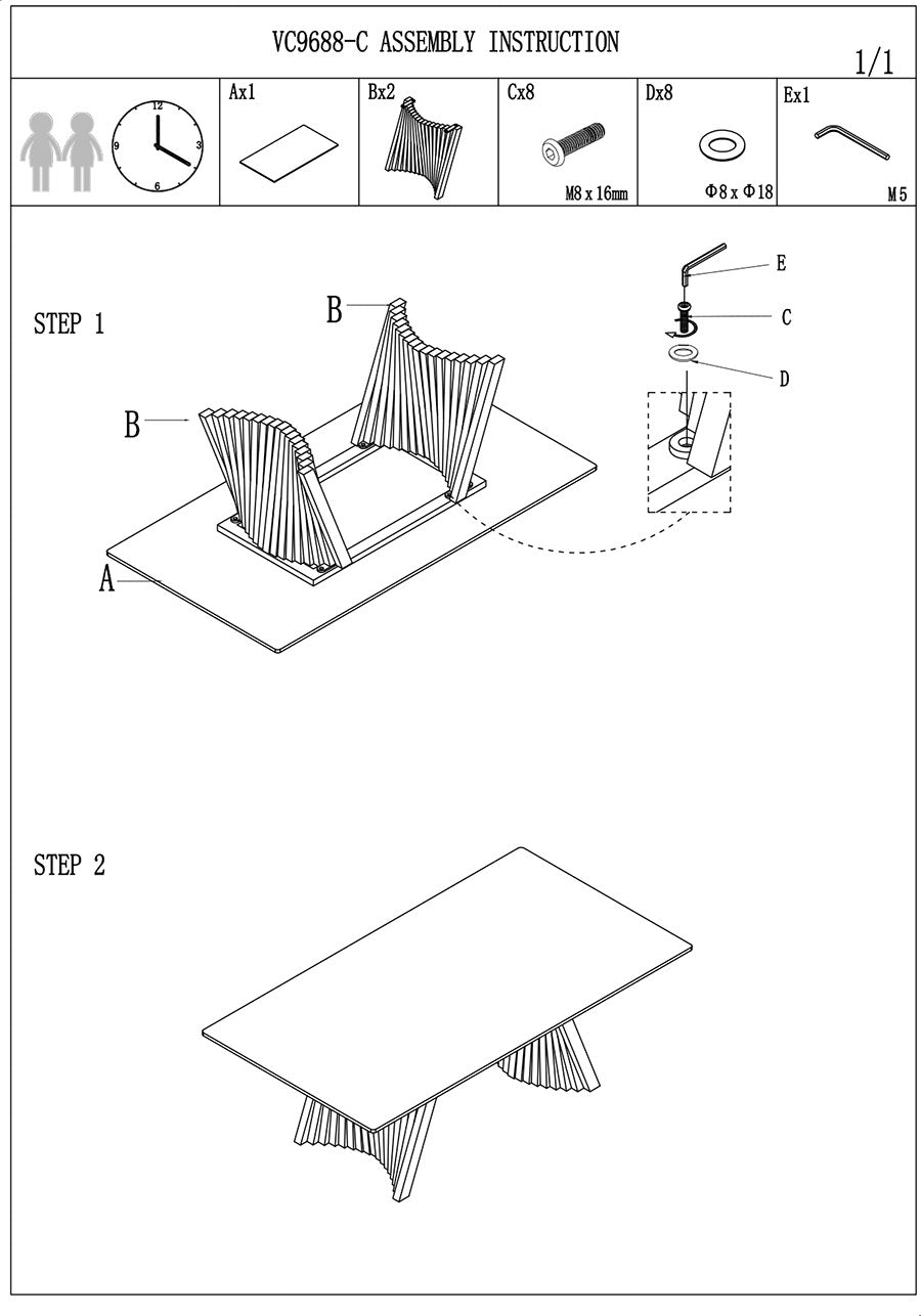 J and M Furniture Coffee Table 9688 Coffee Table | J&M Furniture