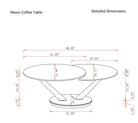 J and M Furniture Coffee Table Moon Rotary Coffee Table | J&M Furniture