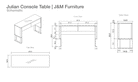 J and M Furniture Console Table Julian Console Table | J&M Furniture