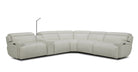 J and M Furniture Couches & Sofa 6095B Power Sectional in White | J&M Furniture