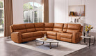 J and M Furniture Couches & Sofa 70815M Reclining Sectional in Pumpkin | J&M Furniture