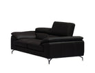 J and M Furniture Couches & Sofa A973 Italian Leather Sofa Collection in Black | J&M Furniture