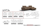 J and M Furniture Couches & Sofa A973b Premium Leather Mini Sectional in Caramel | J&M Furniture