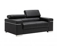 J and M Furniture Couches & Sofa Add Loveseat Soho Sofa Collection in Black | J&M Furniture