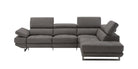 J and M Furniture Couches & Sofa Annalaise Recliner Leather Sectional in Truffle | J&M Furniture