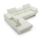 J and M Furniture Couches & Sofa Annalaise Reclining Leather Sectional in Snow White | J&M Furniture