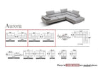 J and M Furniture Couches & Sofa Aurora Modern Sectional | J&M Furniture