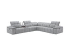 J and M Furniture Couches & Sofa Beaumont Leather Power Recliner 8301 in Light Grey | J&M Furniture