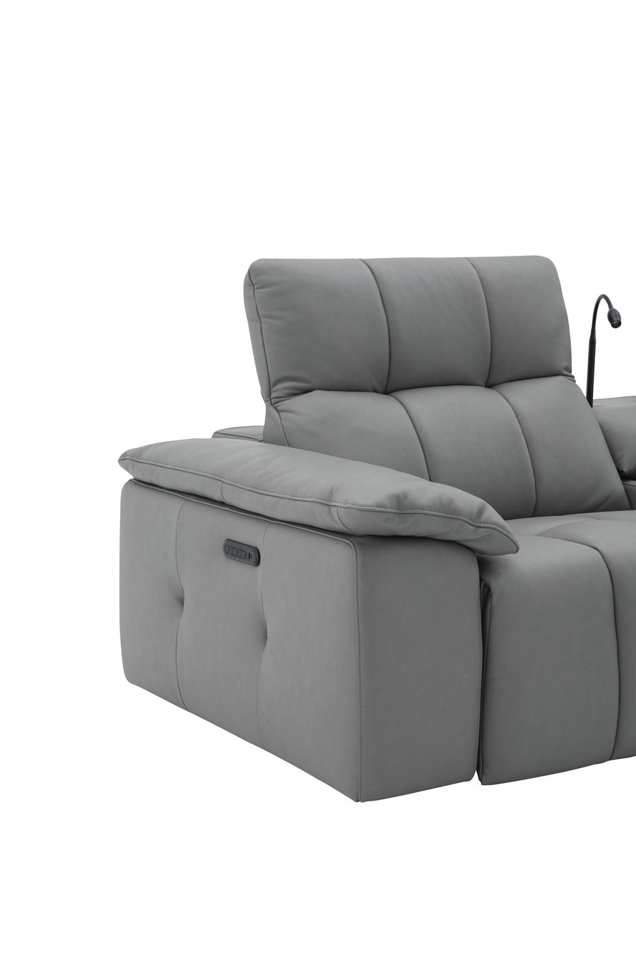 J and M Furniture Couches & Sofa Beaumont Power Recliner 8301 in Dark Grey | J&M Furniture